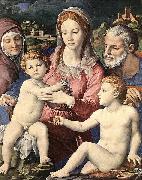 Agnolo Bronzino Holy Family oil